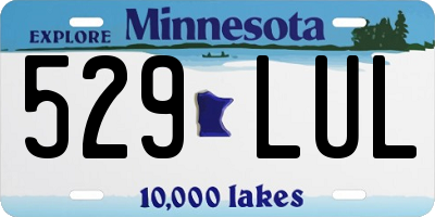 MN license plate 529LUL