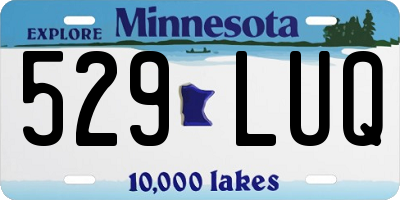 MN license plate 529LUQ