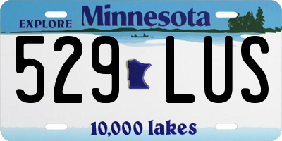 MN license plate 529LUS