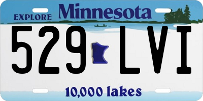 MN license plate 529LVI