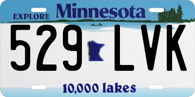 MN license plate 529LVK