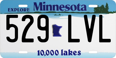 MN license plate 529LVL