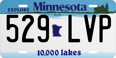 MN license plate 529LVP