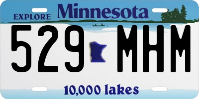 MN license plate 529MHM