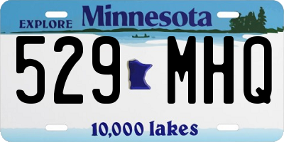 MN license plate 529MHQ