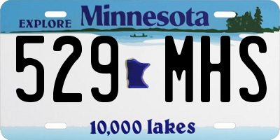 MN license plate 529MHS