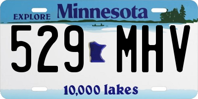 MN license plate 529MHV