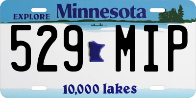 MN license plate 529MIP