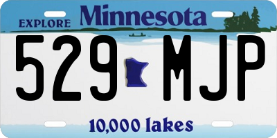 MN license plate 529MJP