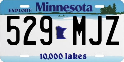 MN license plate 529MJZ