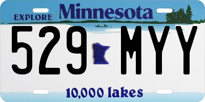MN license plate 529MYY