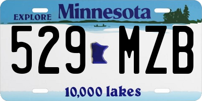 MN license plate 529MZB