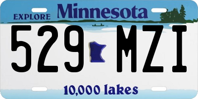 MN license plate 529MZI