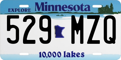 MN license plate 529MZQ