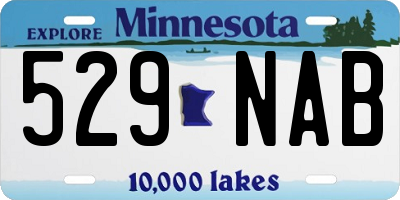 MN license plate 529NAB