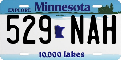 MN license plate 529NAH