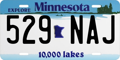 MN license plate 529NAJ