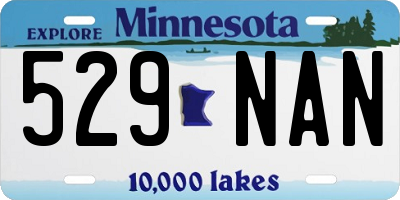 MN license plate 529NAN