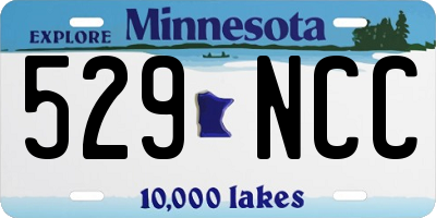 MN license plate 529NCC