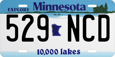 MN license plate 529NCD