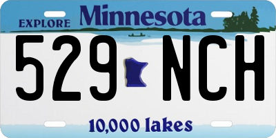 MN license plate 529NCH