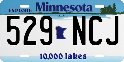 MN license plate 529NCJ