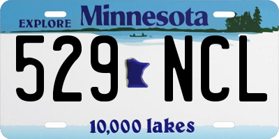 MN license plate 529NCL