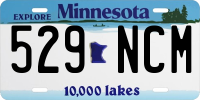 MN license plate 529NCM