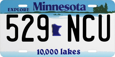 MN license plate 529NCU