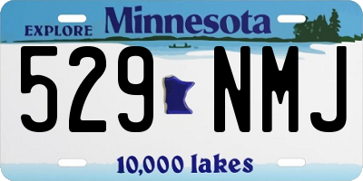 MN license plate 529NMJ