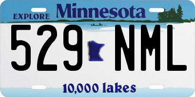 MN license plate 529NML