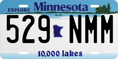 MN license plate 529NMM