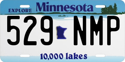 MN license plate 529NMP