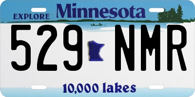 MN license plate 529NMR