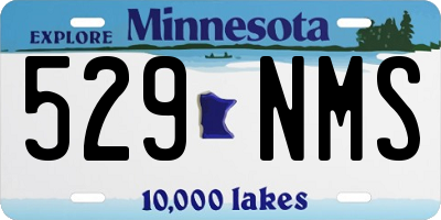 MN license plate 529NMS