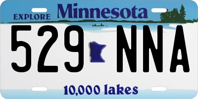 MN license plate 529NNA