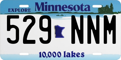 MN license plate 529NNM