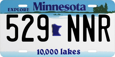 MN license plate 529NNR