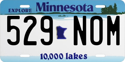 MN license plate 529NOM