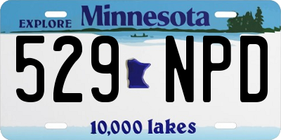 MN license plate 529NPD