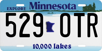 MN license plate 529OTR