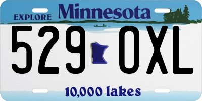 MN license plate 529OXL