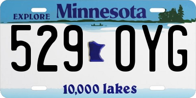 MN license plate 529OYG
