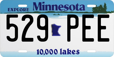 MN license plate 529PEE