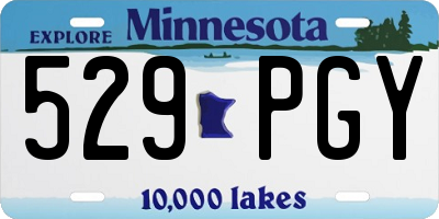 MN license plate 529PGY