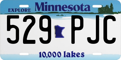 MN license plate 529PJC