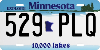 MN license plate 529PLQ
