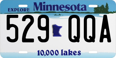 MN license plate 529QQA