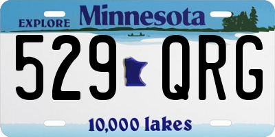 MN license plate 529QRG