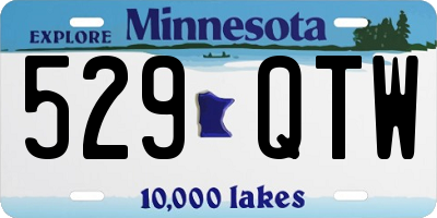 MN license plate 529QTW